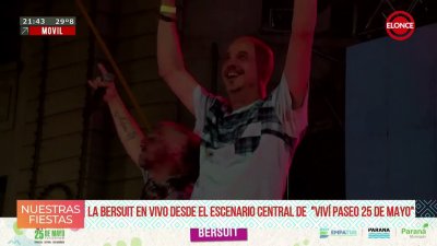 Viv&iacute; 25 de mayo: La Bersuit hizo vibrar al p&uacute;blico con sus &eacute;xitos